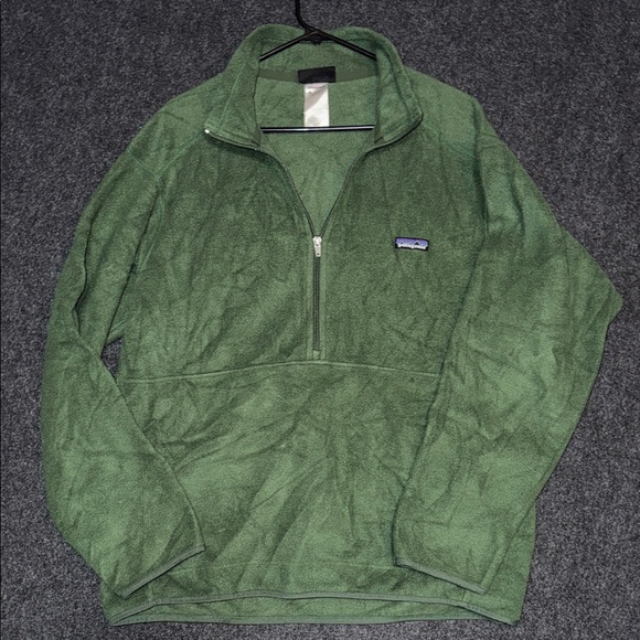 Patagonia Synchilla Men's Forest Green Zip-Up Sweater Large - Picture 1 of 9